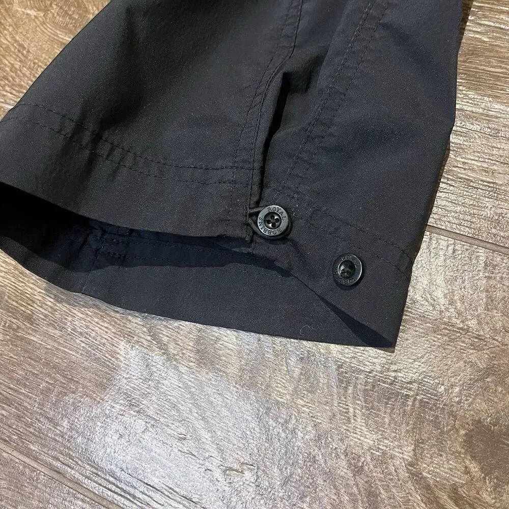 ROYAL ROBBINS Quick Dry Pants Women's Size 12 Black Adjustable Cuff Opening - Picture 3 of 13
